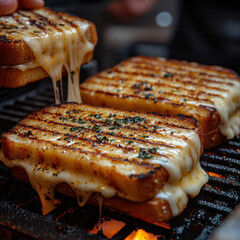 Person grilling food.