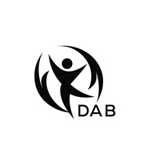 Classic Shield Logo with Stars and DAB Letters – Premium Badge or Security Brand Identity. DAB Letter Logo.
