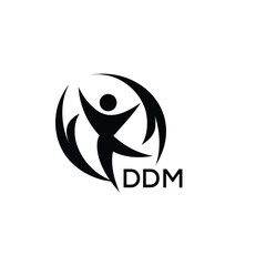 Classic Shield Logo with Stars and DDM Letters – Premium Badge or Security Brand Identity. DDM Letter Logo.
