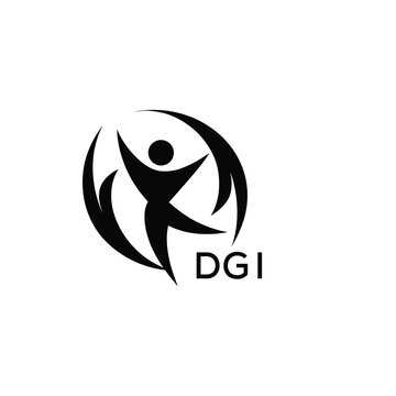 Classic Shield Logo with Stars and DGI Letters &ndash; Premium Badge or Security Brand Identity. DGI Letter Logo.
