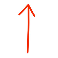 arrow shapes element - sign line direction transparant background