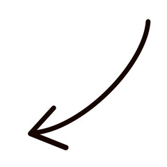 arrow shapes element - sign line direction transparant background