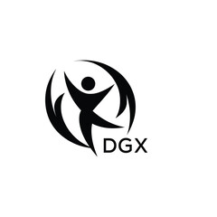 Classic Shield Logo with Stars and DGX Letters – Premium Badge or Security Brand Identity. DGX Letter Logo.
