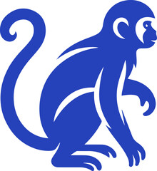 Elegant Stylized Monkey Logo Design