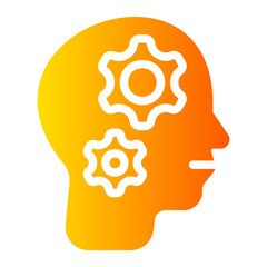 head vision Gradient icon