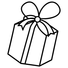 Hand-Drawn Gift Label Line Art