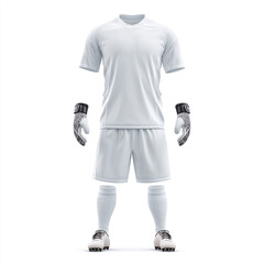 3D realistic template soccer kit isolated on a white background