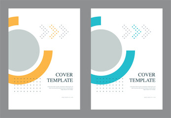 Cover template flyer design vector background Vector