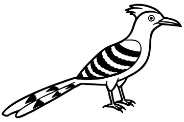 Hoopoe Silhouette Design