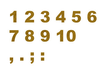 数字 1 ストライプ.の古紙のテクスチャー