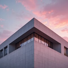 modern office building with blue sky