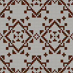 “Bohemian and Tribal Style Knitted Textile Pattern for Fashion and Home Decor