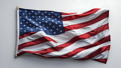 Obraz premium USA flag isolated on transparent background 