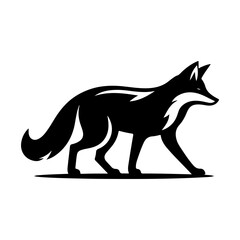 Fox silhouette vector 
