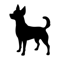 black dog silhouette
