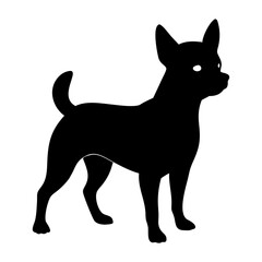 Defense German shepherd dog silhouette