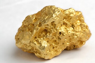 Gold rock with a rough surface