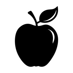 apple silhouette vector
