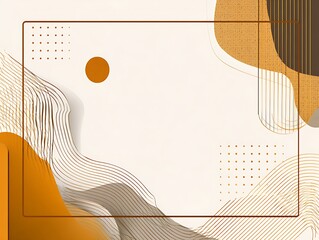 Minimalist Instagram story background with soft beige and cream tones, featuring two curved lines on the left and a small brown dot in the lower right corner