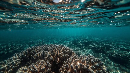 Fototapeta premium Underwater view of a coral reef.