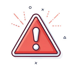 exclamation danger sign , Caution and Warning Icons PNG – 3D, Flat, Road Sign, UI, Industrial, Minimal Styles