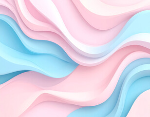 Unicorn Dream Waves - Magical Pastel Flow Art for Girls' Bedrooms & Fantasy-Themed Retail Spaces