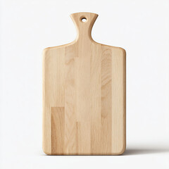 Wooden Chopping Board Front Facing Isolated cutting board