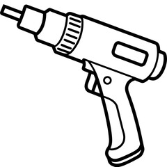 Minimalist Heat Gun Vector Design