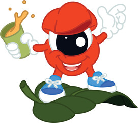 GUARANA FRUIT MASCOT OR CHARACTER AMAZONIA BRAZIL - REFRIGERANT, JUICE AND FRUIT
