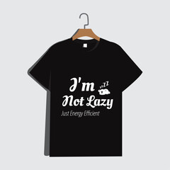 Corporate modern black color T-shirt design.