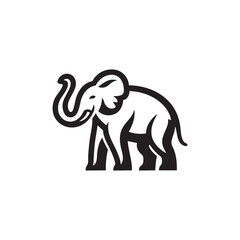 Fototapeta premium roaring elephant mascot logo vector illustration