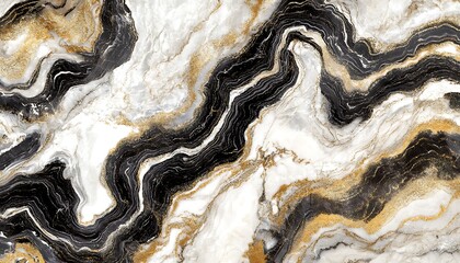 Black white gold marble texture image