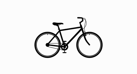 Fototapeta premium Bicycle Bike Commuter Sport Black Icon