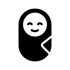 baby swaddle icon 