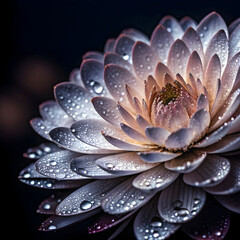 Hyper-detailed shot of a flower with layered petals, showing rich textures, vivid colors, and intricate natural details for a striking and realistic look.