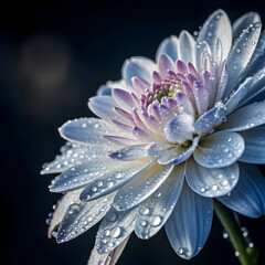 Hyper-detailed shot of a flower with layered petals, showing rich textures, vivid colors, and intricate natural details for a striking and realistic look.