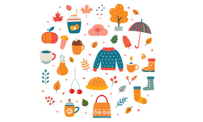 Autumn Fall Clipart Bundle