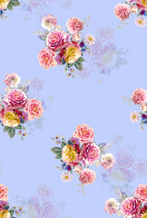 Flowers pattern allover pattern all over abstract pattern