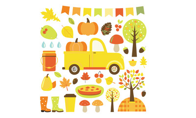 Autumn Fall Clipart Bundle