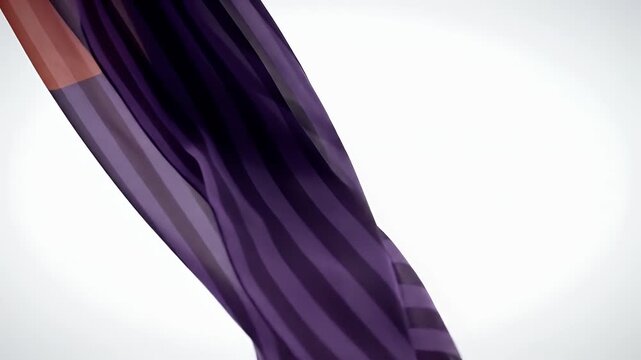 Ethereal Fabric with Flowing Purple and Red Stripes on Bright Background for Adobe Stock