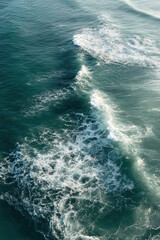 aerial shot mesmerizing patterns of ocean waves and their formations from above