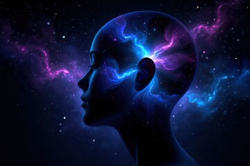Exploring the Boundaries of Consciousness: An Artistic Representation of the Cosmic Connection Between Mind and Universe