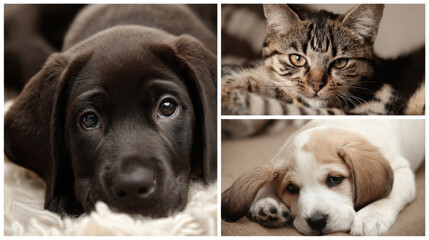 create series of portraits showcasing top  animals focusing on domestic pets with distinct personalities