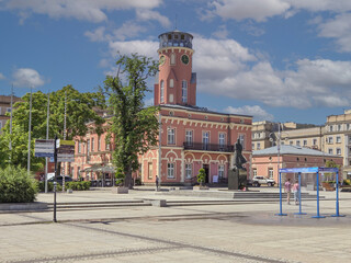 Monuments and walking areas in Częstochowa, Poland. © Senatorek