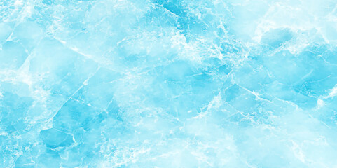 Showcases a smooth abstract surface with a predominantly light blue color scheme, It features a marbled texture with swirling patterns, The effect is reminiscent of of flowing water or a serene sky.