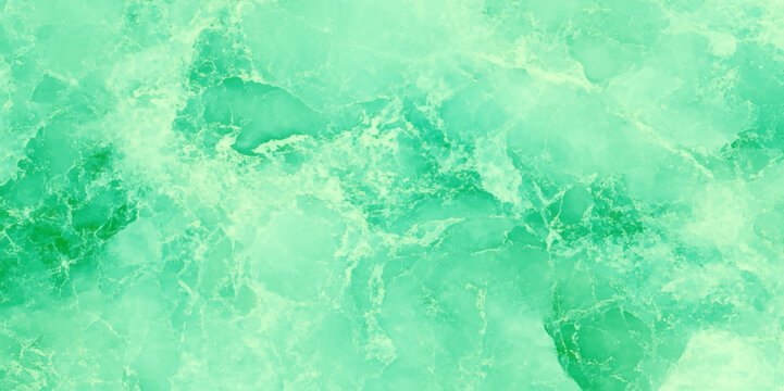 Marbled surface with a vibrant green color scheme, It features swirling patterns and delicate veins in shades of lime green and yellow, The effect is reminiscent of polished stone.