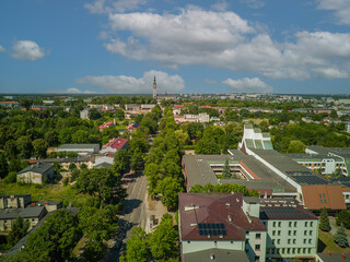 Monuments and walking areas in Częstochowa, Poland. © Senatorek