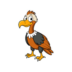 Creative Vulture Bird Vector Silhouette