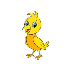 Creative Canary Bird Vector Design