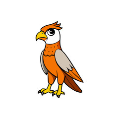 Creative Falcon Bird Vector Drawing